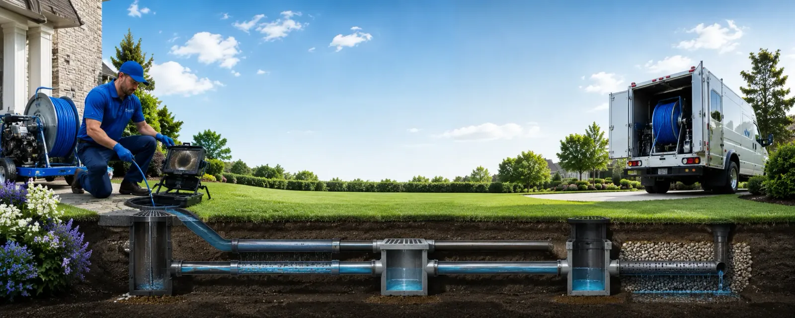 Outdoor drain cleaning information for Unionville, IN
